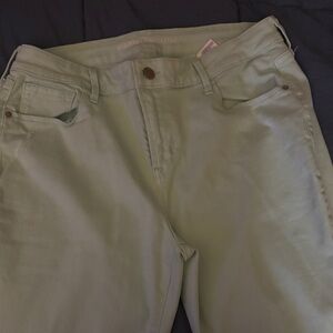 Old Navy Women's Light Green Skinny Jeans